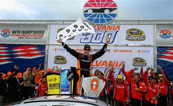 Read more about the article Sprint Cup | Kenseth doubles up with Chase race win at New Hampshire