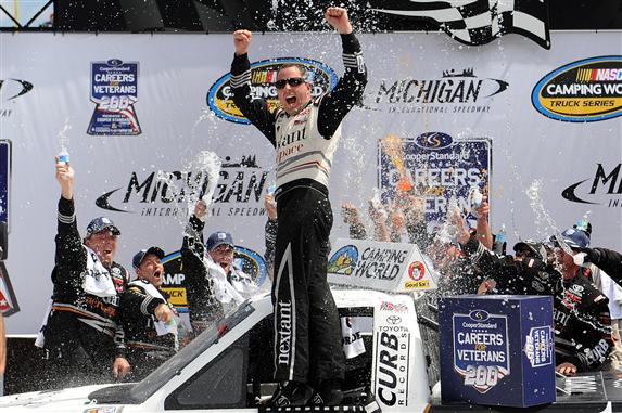 Read more about the article Camping World | Sauter Delivers NASCAR Truck Series Win At Michigan For New Crew Chief