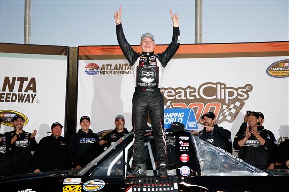 Read more about the article Nemechek wins war of attrition in Atlanta truck race
