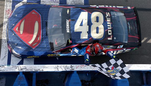 during the NASCAR Sprint Cup Series Auto Club 400 at Auto Club Speedway on March 20, 2016 in Fontana, California.