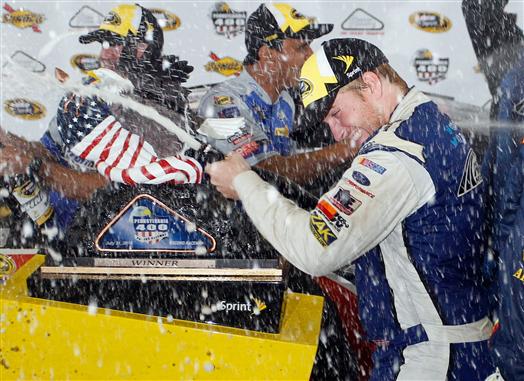 Read more about the article Chris Buescher captures first victory when fog stops race at Pocono