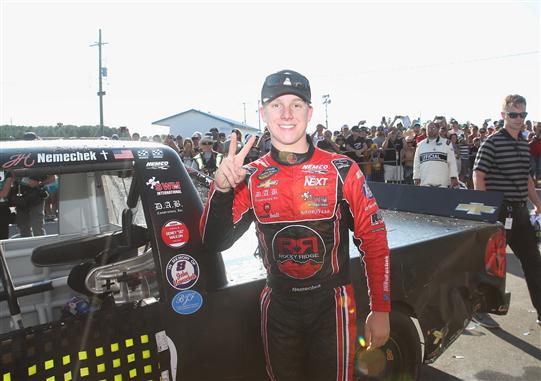 Read more about the article Nemechek wins wild race at Canadian Tire Motorsport Park
