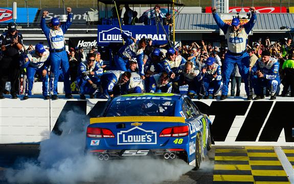 Read more about the article Jimmie Johnson’s win at Martinsville; qualifies for final race