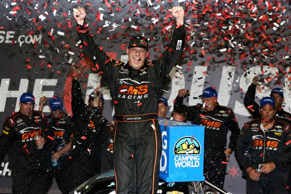 Read more about the article Johnny Sauter gets momentum-building win at Chicagoland Speedway
