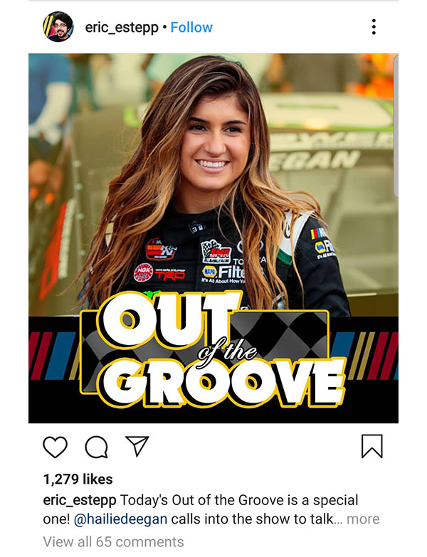 NASCAR Pole Position Out of the Groove Social Media